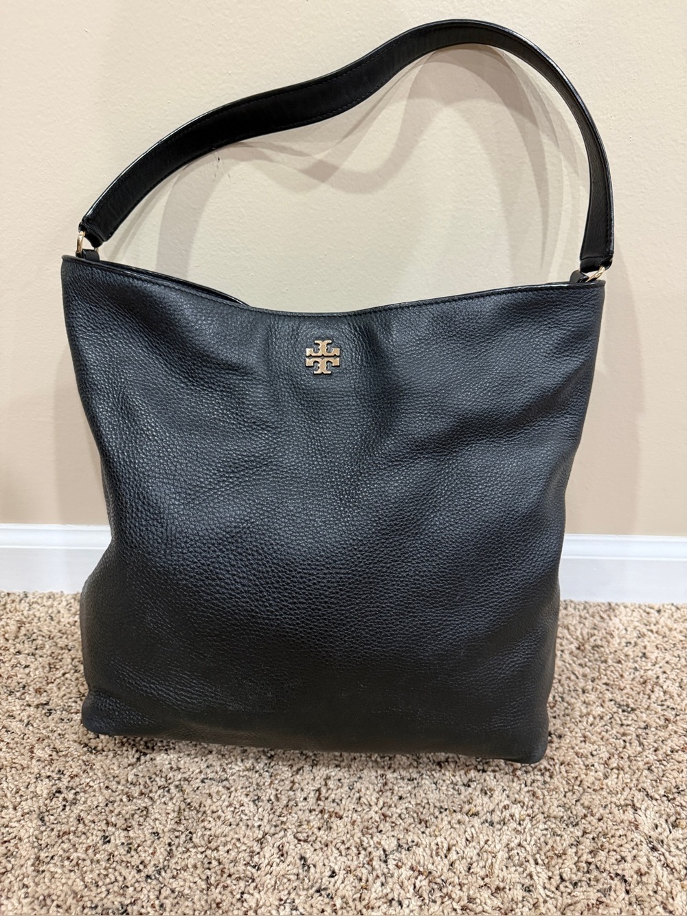 Tory Burch Black Leather Hobo Women's Bag